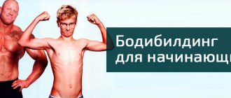 Бодибилдинг для начинающих