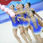 Гимнастки с мячом