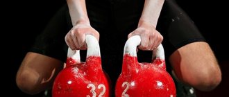 Kettlebell lifting photo