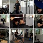 Хью Джекман в спортзале