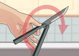 как крутить нож бабочку