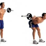 Bent-overs with a barbell