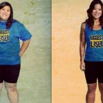 Похудевшая девушка