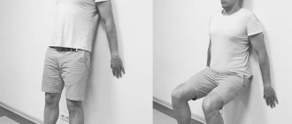 Приседания у стены