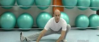 Растяжка на шпагат. Упражнение перекаты.