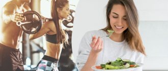 Тренировка и питание для похудения