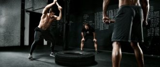 Exercises with a sledgehammer